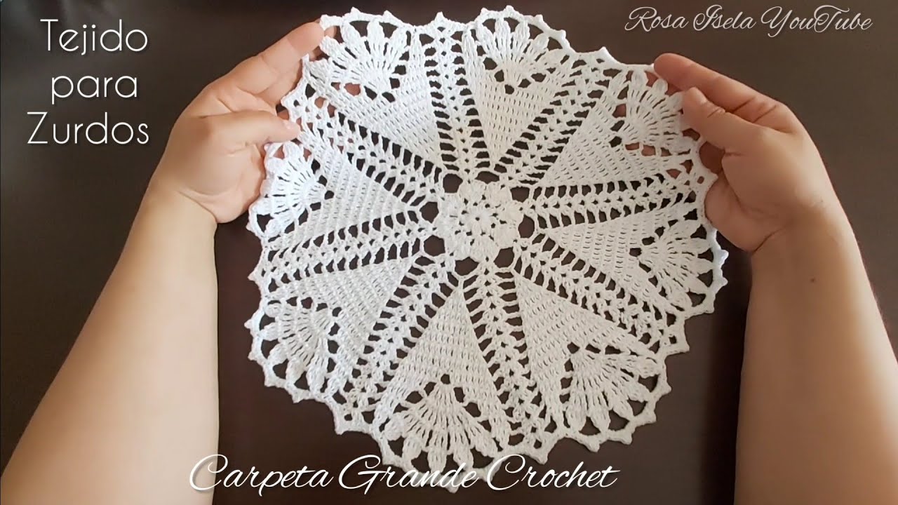 Carpeta Tejida Para Zurdos