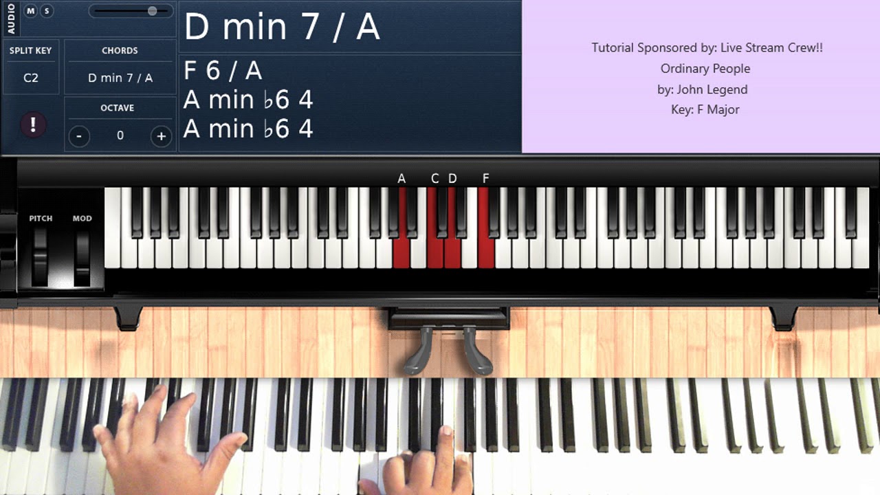 Ordinary People (by John Legend) - Piano Tutorial