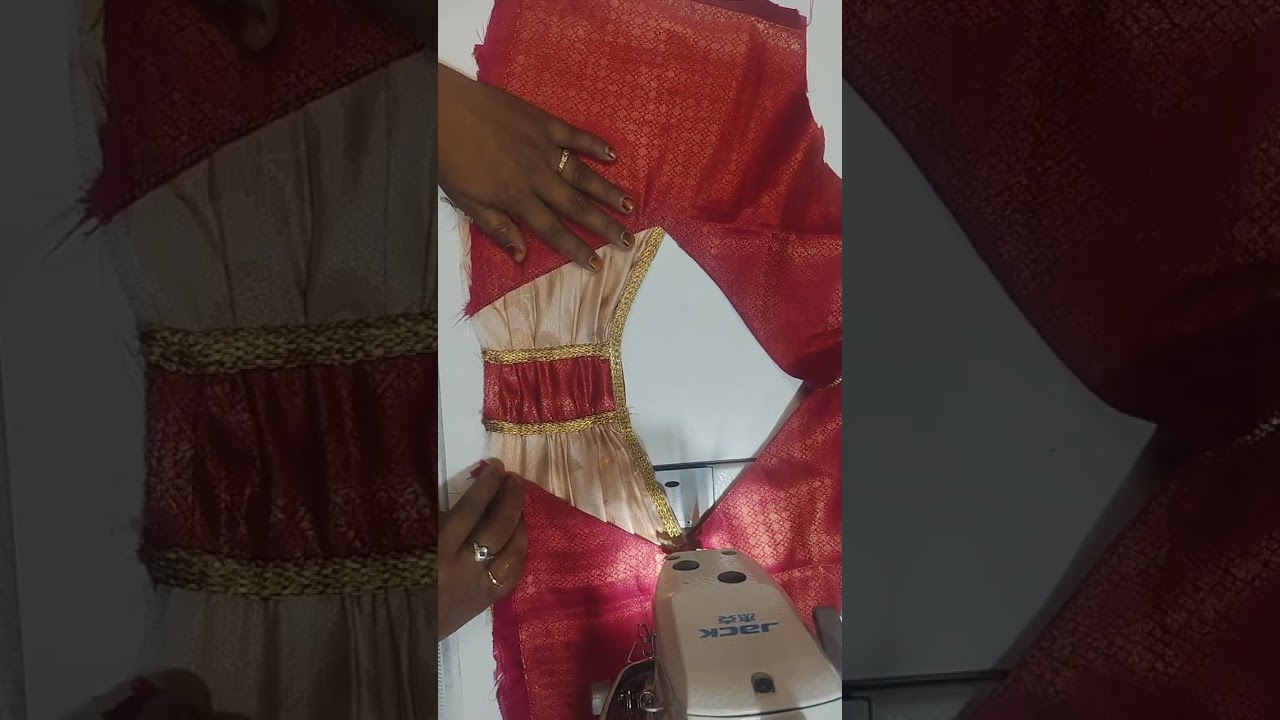 Designer blouse double colour 👆🏻🫶🏻🥰