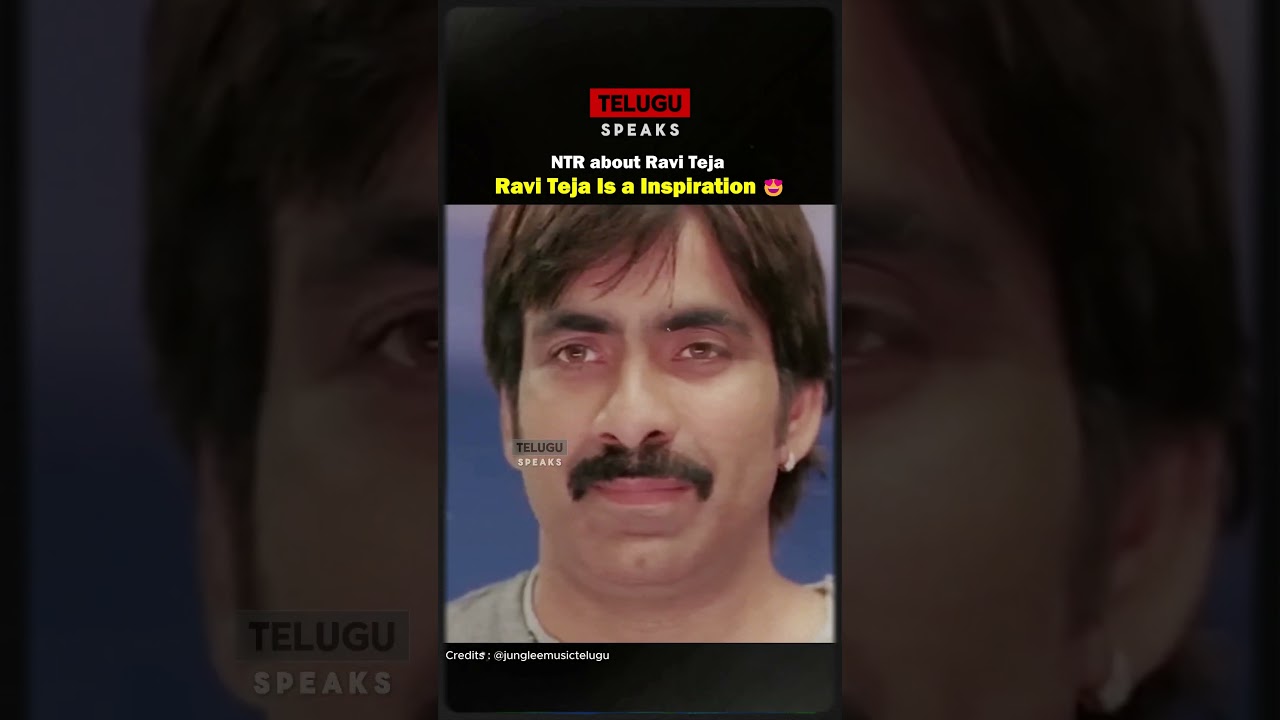 Mass Maharaja Ravi Teja is an Inspiration 😍 