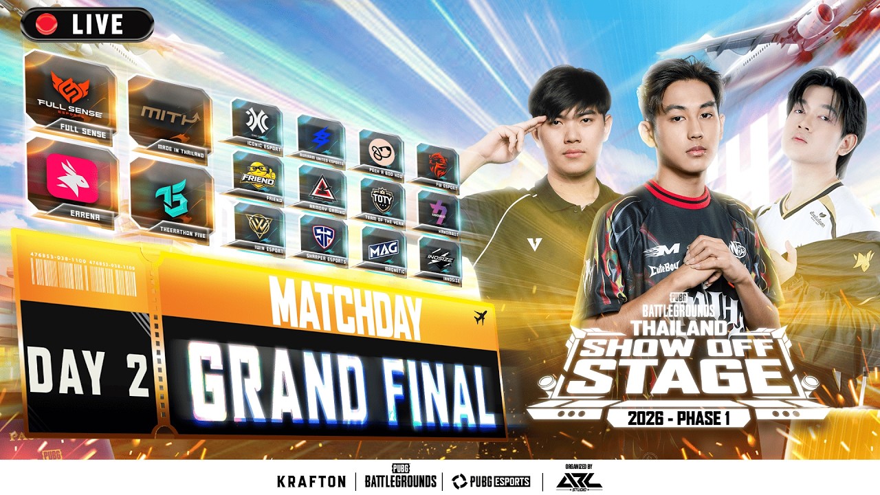 🔴 [LIVE] สด!! 𝐏𝐔𝐁𝐆 𝐓𝐡𝐚𝐢𝐥𝐚𝐧𝐝 𝐒𝐡𝐨𝐰-𝐎𝐟𝐟 𝐒𝐭𝐚𝐠𝐞 𝐏𝐡𝐚𝐬𝐞 𝟏 Grand Final Day 2