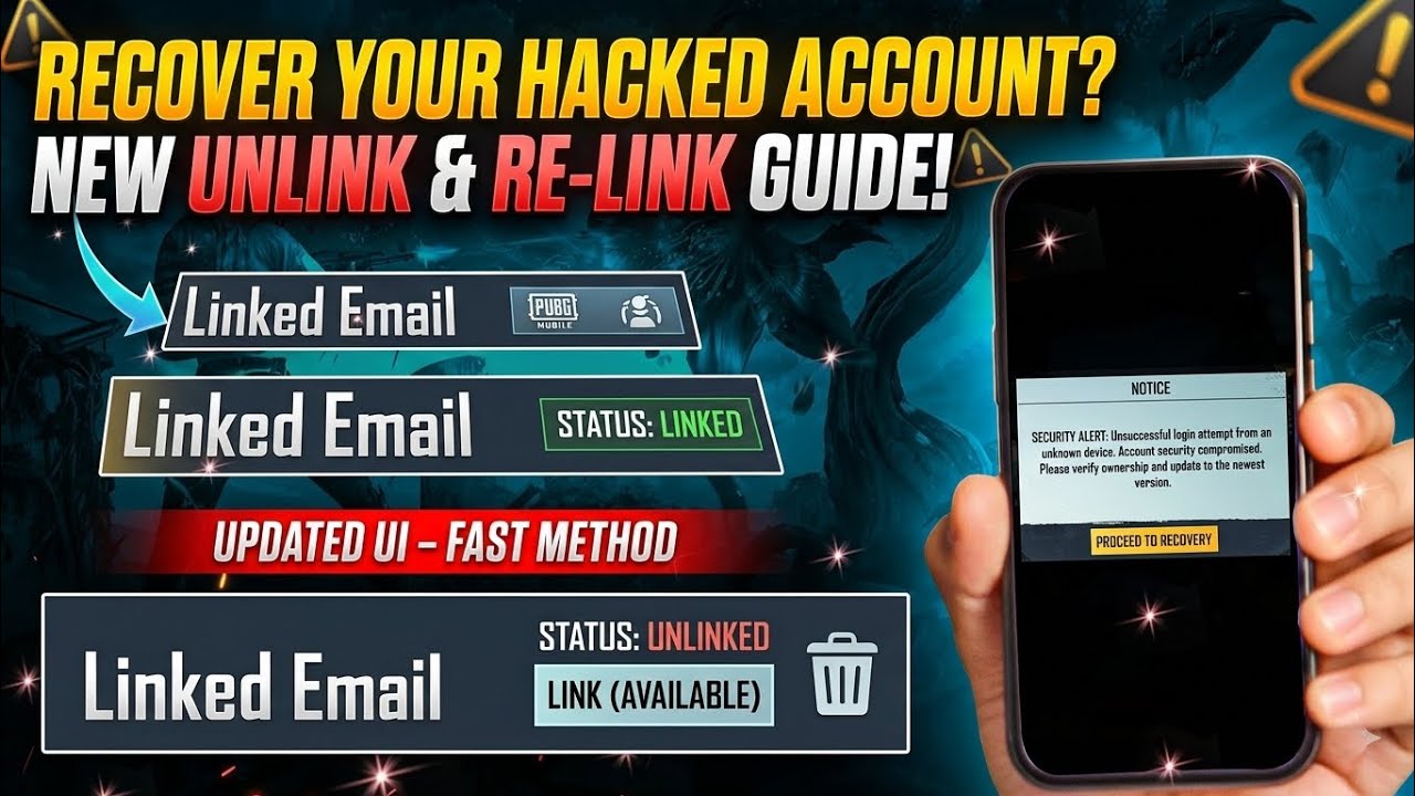 IMPORTANT ISSUE! Recover Your Hacked Account | Link Wash Solution | How To Recovery Pubg Account
