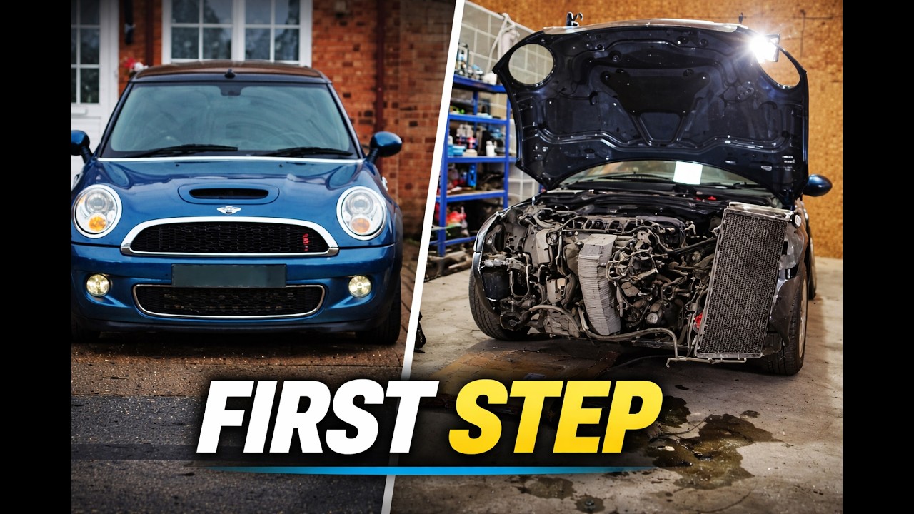 How to Remove the Front End (Service Mode) | Mini Cooper S R56 Rebuild Ep. 01