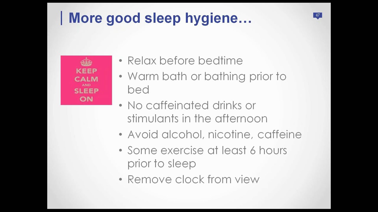 Webinar 2: Tips for Treating Insomnia in the Elderly