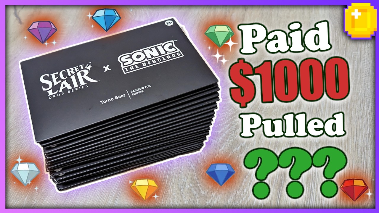 Hunting for RARE Chaos Emerald Cards! Sonic Secret Lair