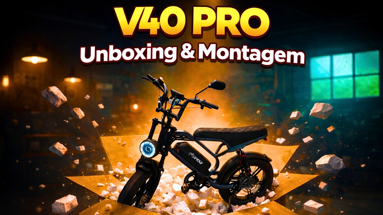 BIKE ELÉTRICA V40 INOW | UNBOXING & MONTAGEM