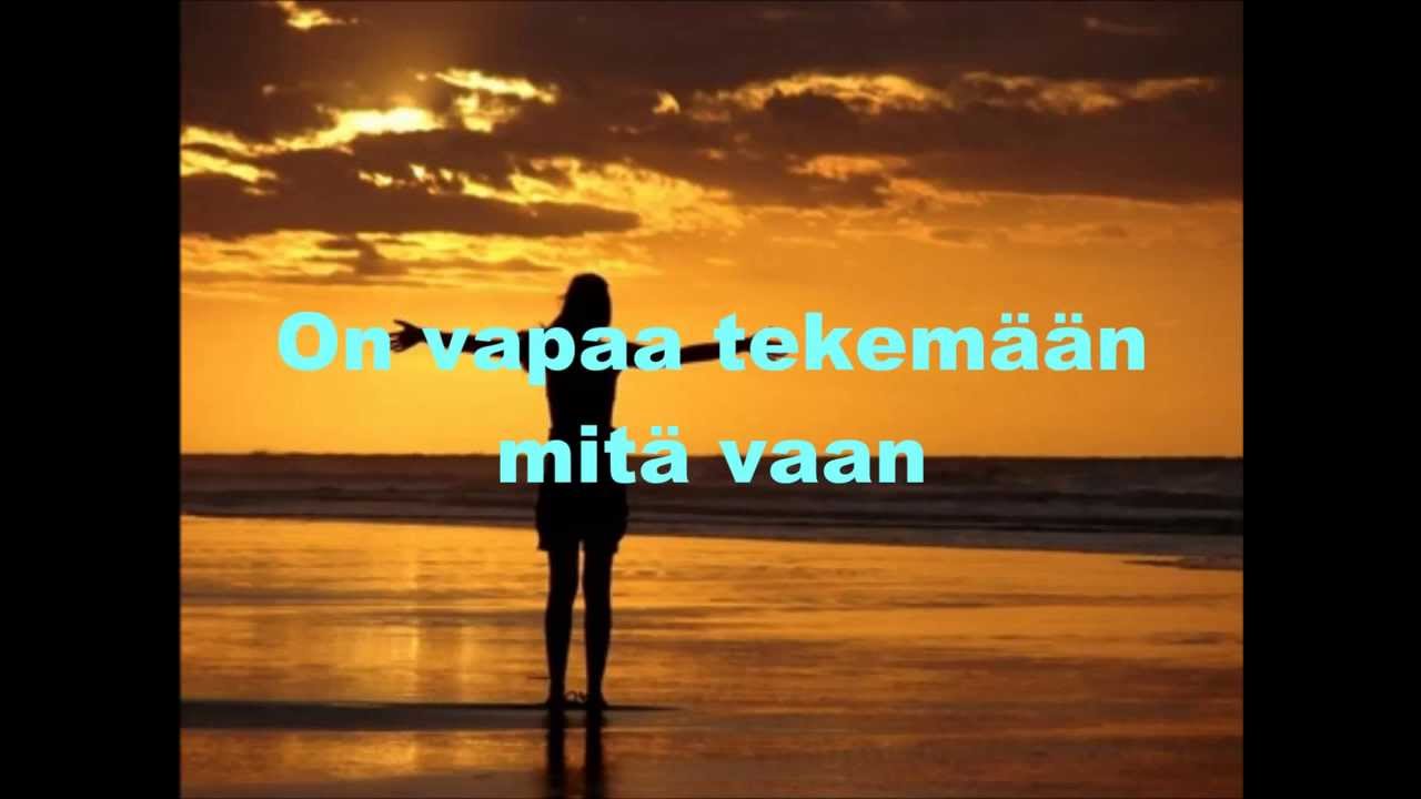 Haloo Helsinki! - Vapaus käteen jää (Lyrics / Sanat)