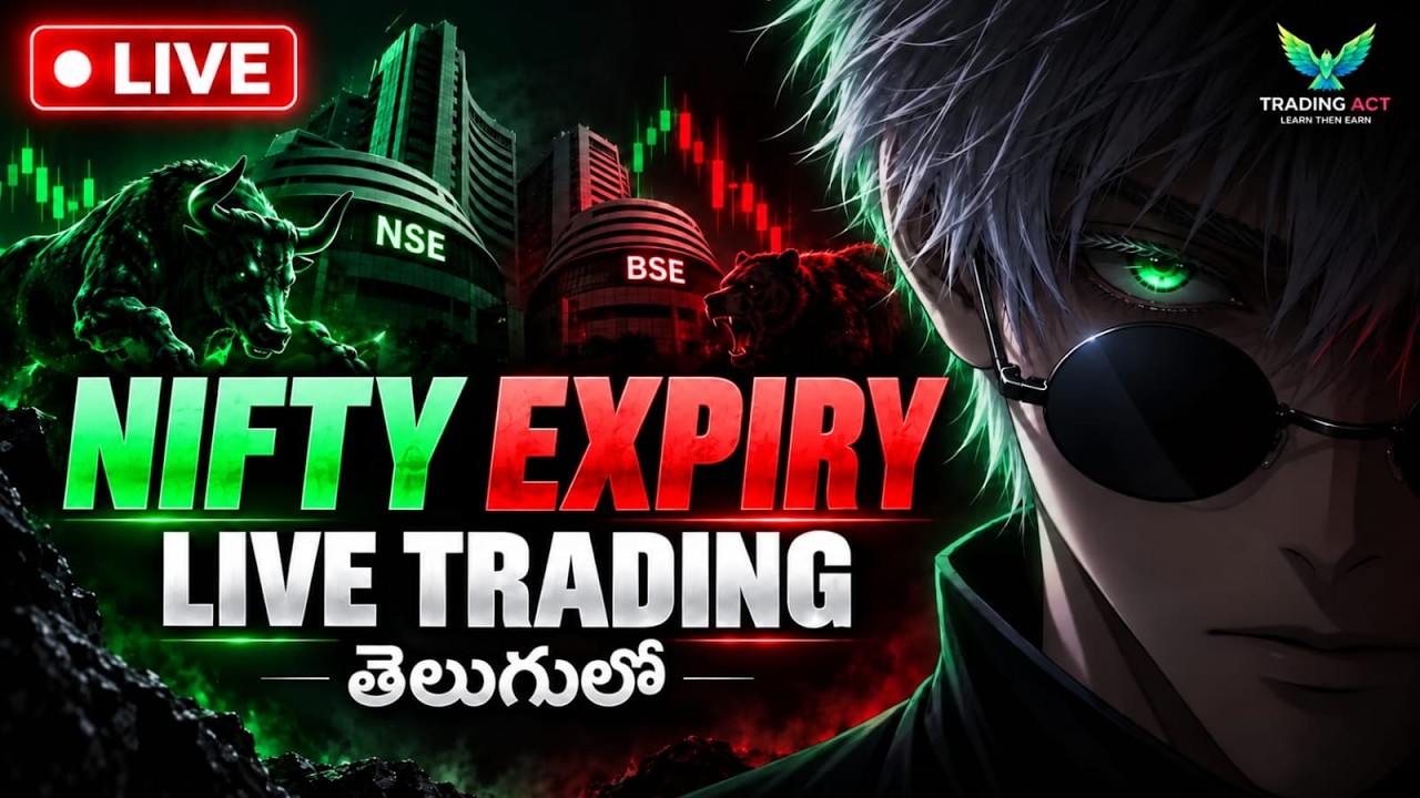 NIFTY  EXPIRY SPL LIVE GOLD &CRYPTO  LIVE TRADING IN TELUGU |05-10-2026 |LIVE MARKET ANAYSIS #xauusd