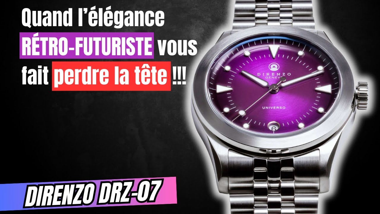 DIRENZO DRZ-07 Universo: le cadran VIOLET qui va vous HYPNOTISER !