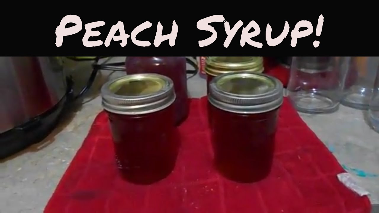 Peach Syrup made from Skin and Pits