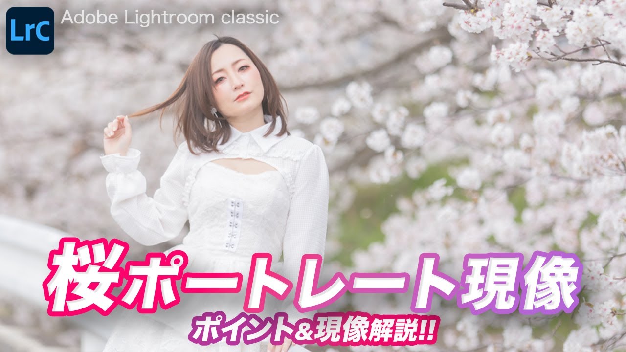 Lightroom現像テクニック！少ない手数でシンプル現像解説。桜ポートレート現像現像テクニック（設定＆焦点距離記載あり）