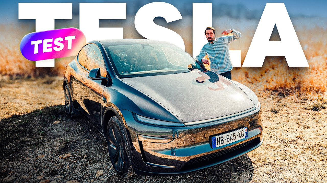 Nouvelle TESLA MODEL Y - La voiture &eacute;lectrique PARFAITE ? Presque... (Notre ESSAI)