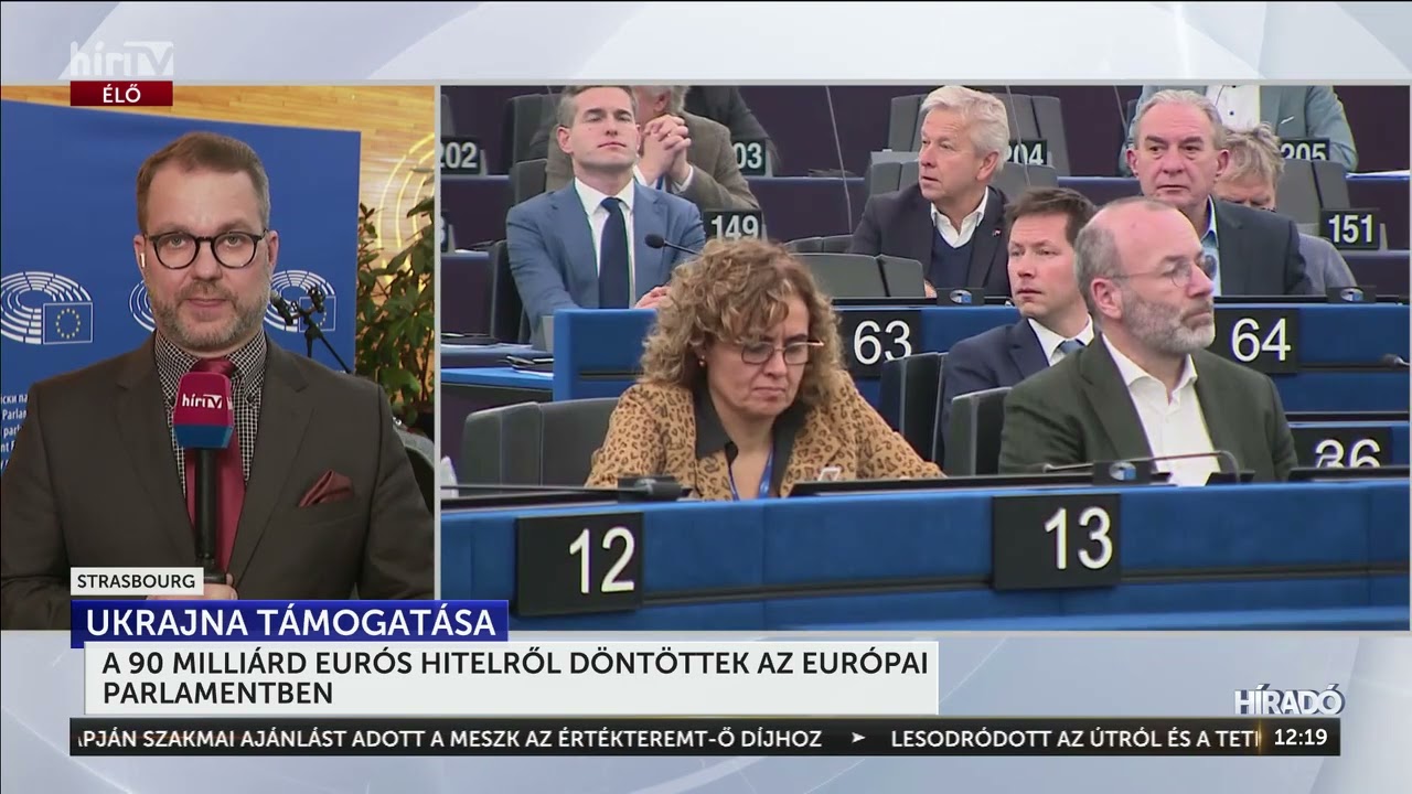 A 90 milliárd eurós hitelről döntöttek az Európai Parlamentben - HírTV