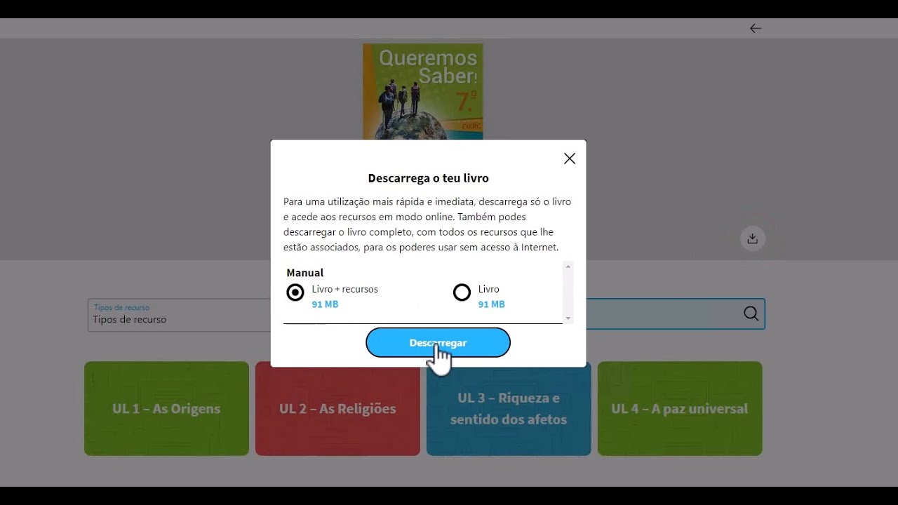 Instalar escola virtual - Manuais offline - WIndows