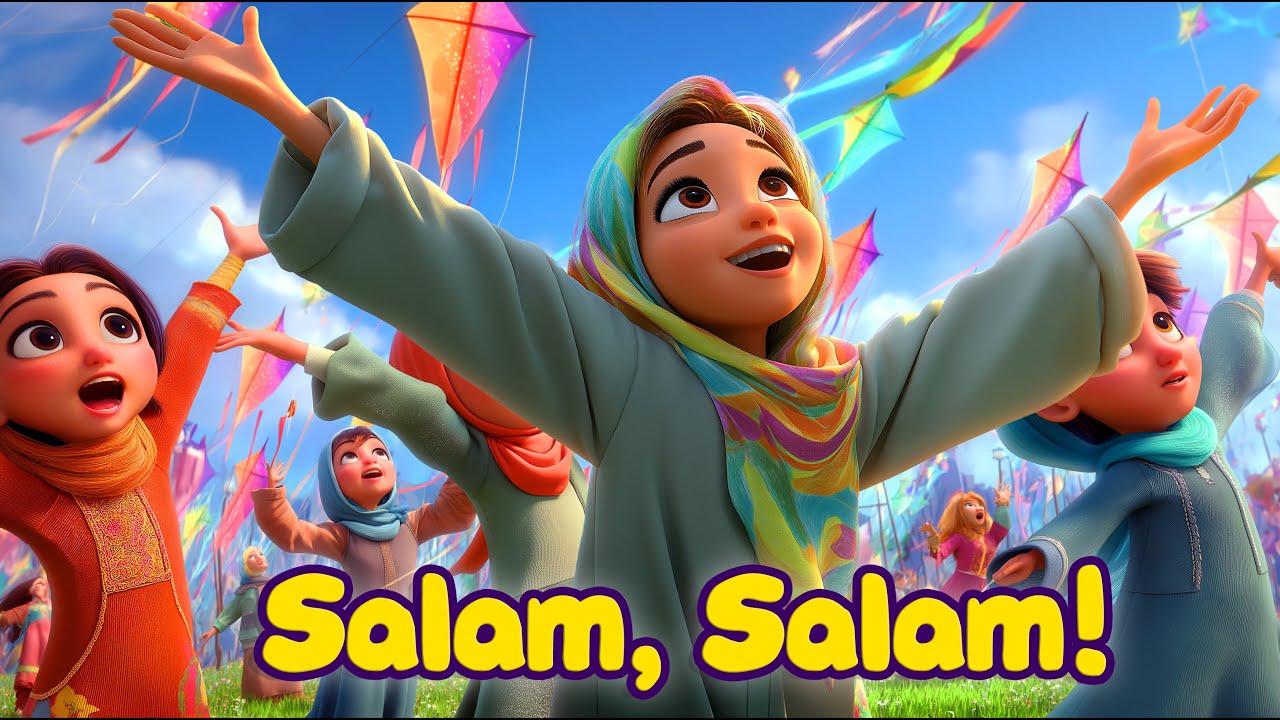 Salam, Salam, everyone! 👋🏽 Spreading Peace ☀️ Kids song (Nasheed)