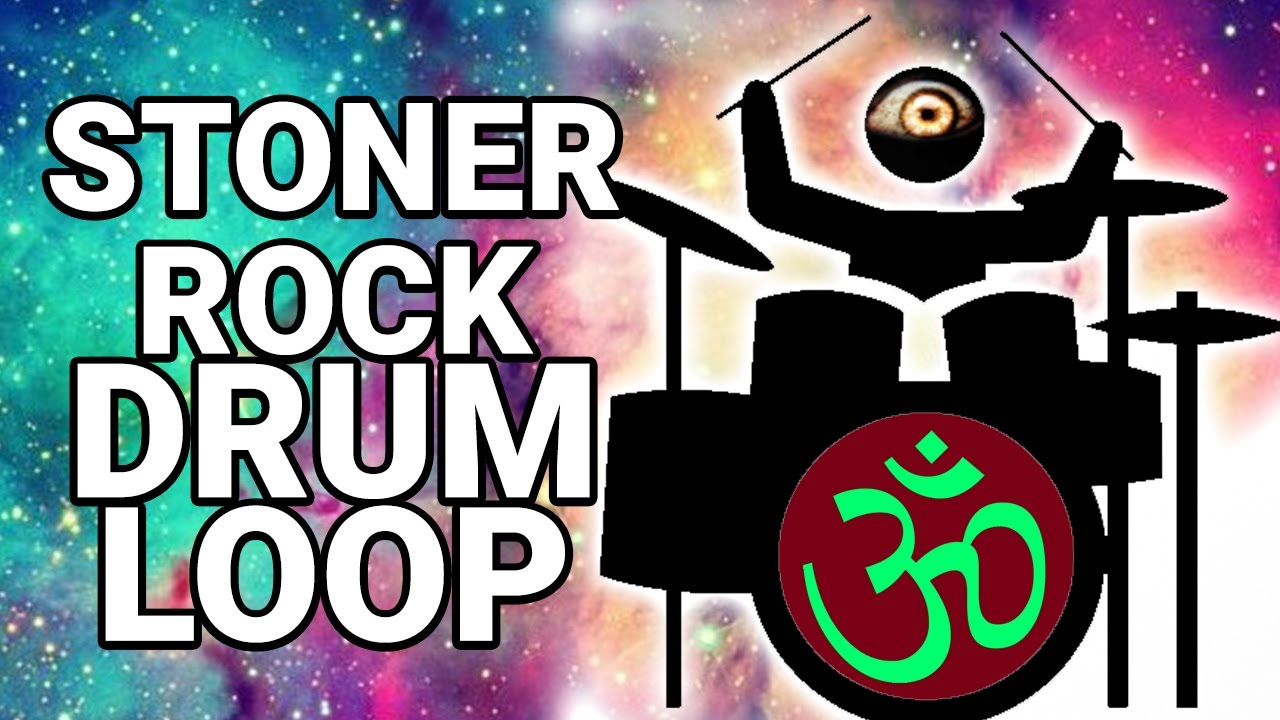 Free STONER ROCK DRUM LOOP #3 50 bpm