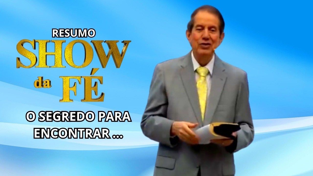 Show da Fé | FAÇA O QUE JESUS DISSE E ENCONTRE SOLUÇÃO PARA QUALQUER PROBLEMA. | RR SOARES