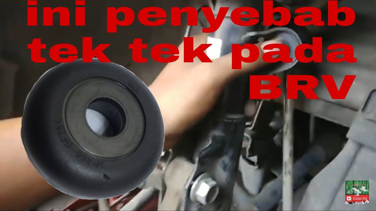 tutorial / cara ganti bearing suport shock BRV yang menyebankan bunyi tak sedap