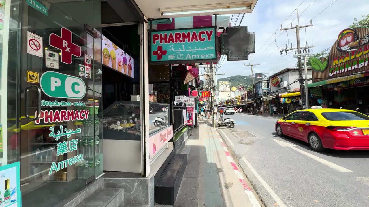 Patong Beach Walk 4K HDR | Vibrant Phuket Nightlife & Scenic Views