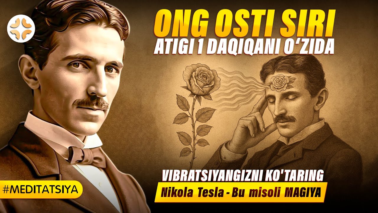 “Ong osti siri: atigi 1 daqiqani o‘zida vibratsiyangizni ko'taring – Nikola Tesla”