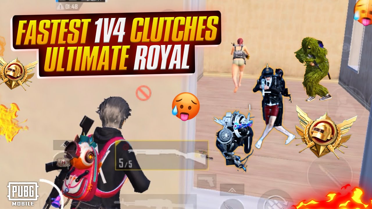 FASTEST 1vs4 clutches in Ultimate Royale  🔥 | PUBG MOBILE  #pubgmobile 