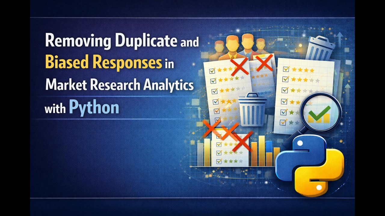 Removing Duplicate and Biased Responses in Market Research Analytics with Python