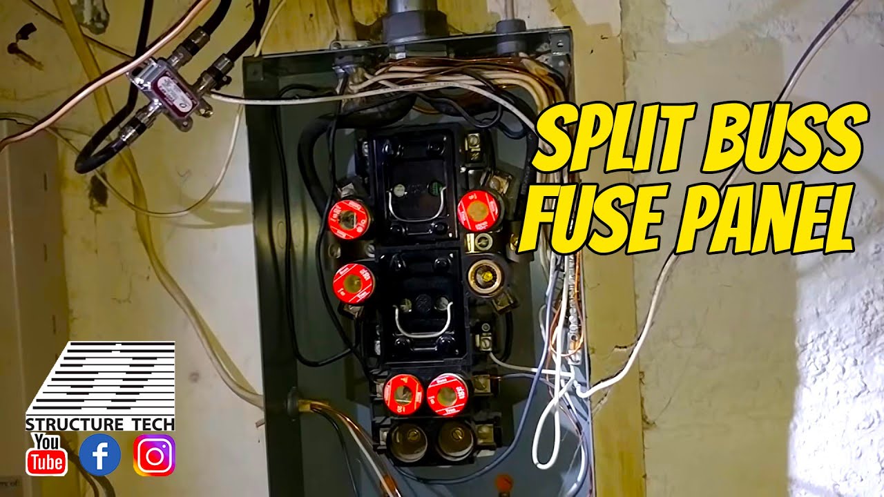 Split buss fuse panel
