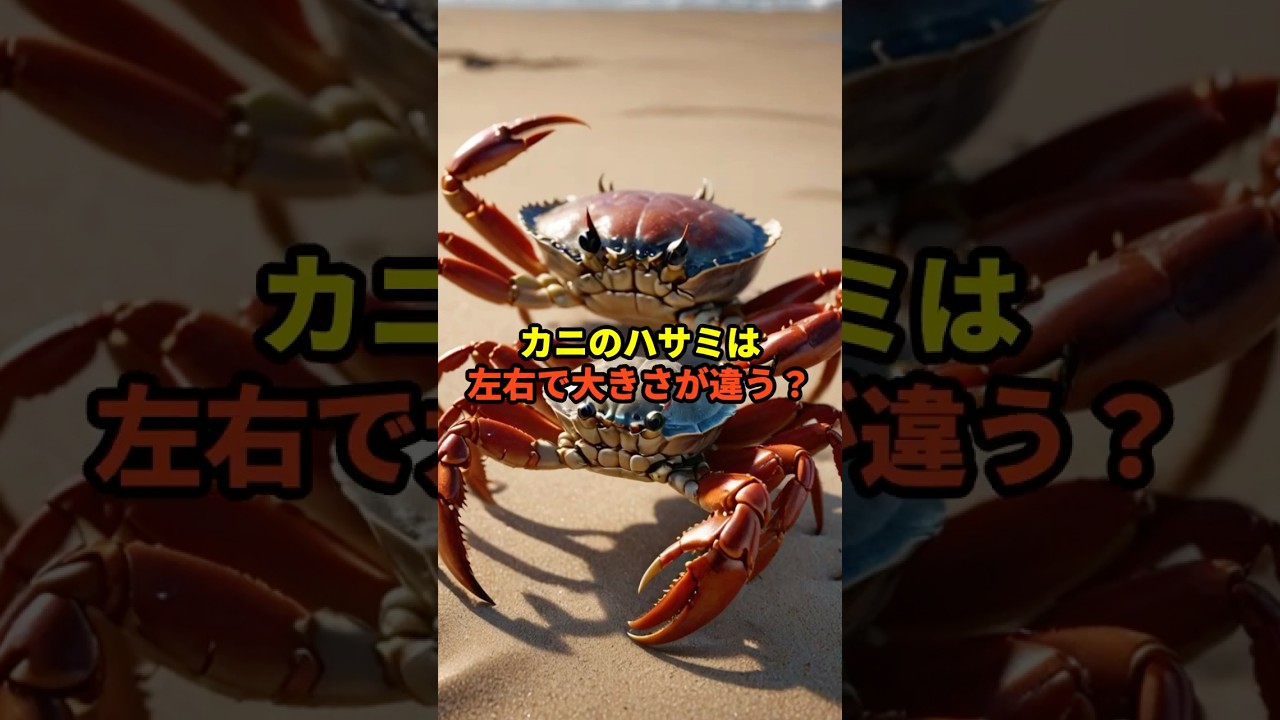 【衝撃】カニのハサミは〇〇だった？！その理由とは 