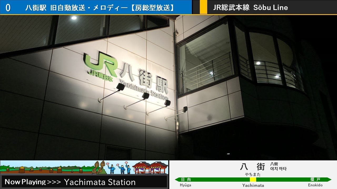 八街駅 旧自動放送・旧発車メロディー