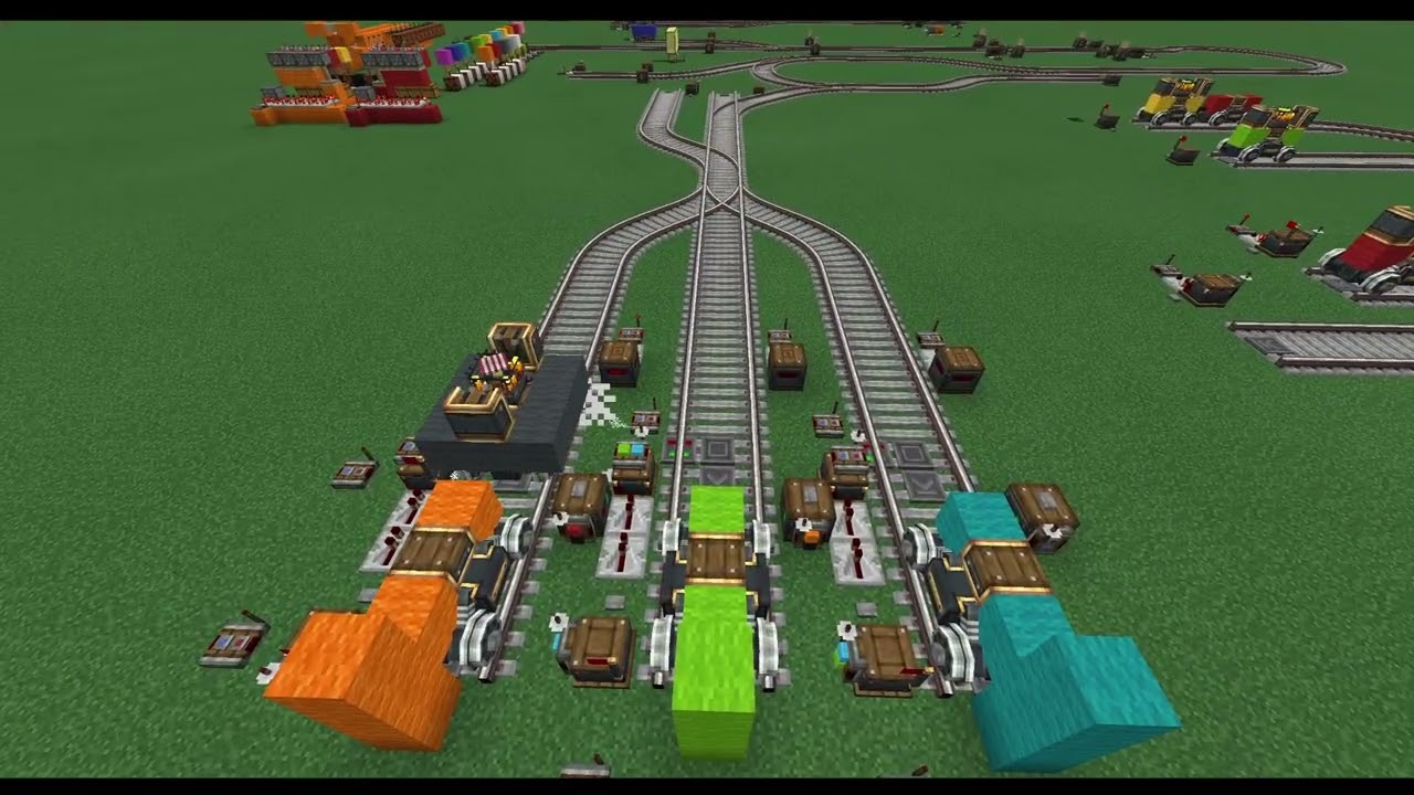 Minecraft Create 6 shunting with multiple locomotives and CC:Tweaked