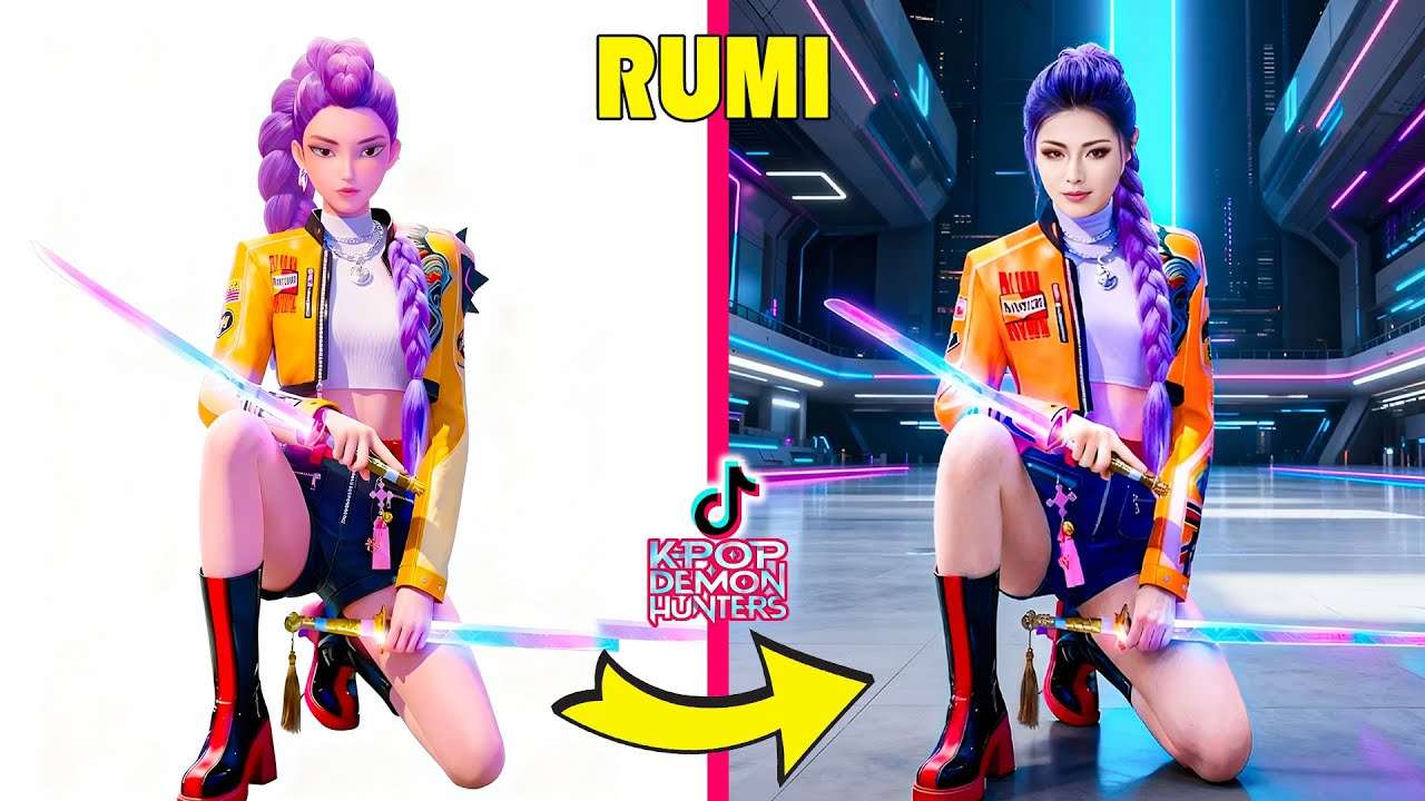¡Adivina quién baila LAS GUERRERAS K-POP en versión TikTok #30🎶LAS GUERRERAS K-POP🥰Rumi❤️Jinu