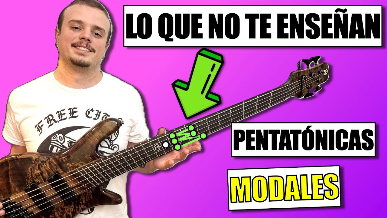 ✅ Cómo Usar TODAS las Pentatónicas MODALES (sin sonar siempre igual) en el bajo eléctrico