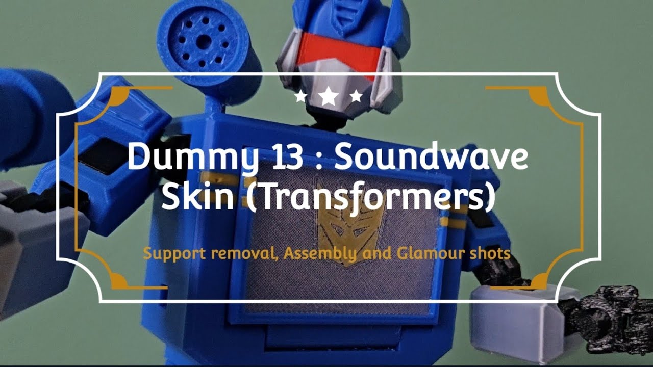 3D Printed Dummy 13 : Soundwave Skin (Transformers)