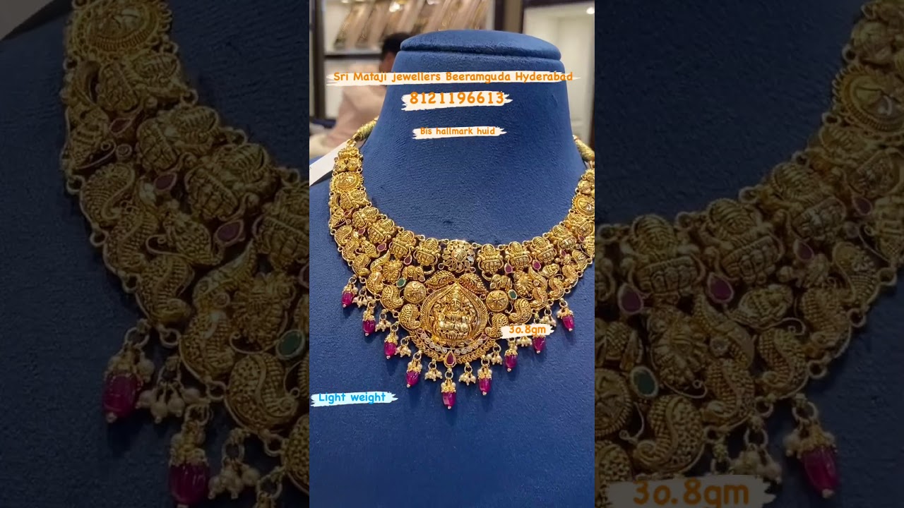 30 grams gold necklace designs #goldfashion #gold #weddingattire #goldaccessories