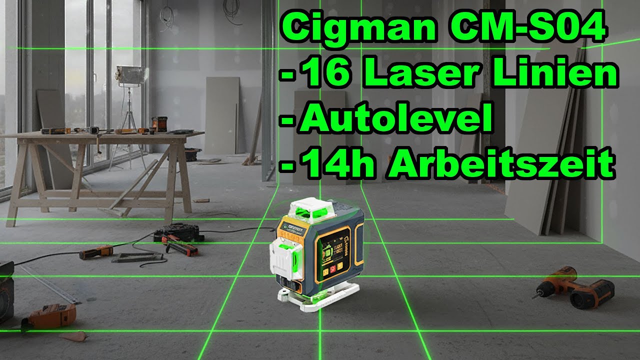 TEST - Cigman CM-S04 - Kreuzlinienlaser mit Autolevel #cigman