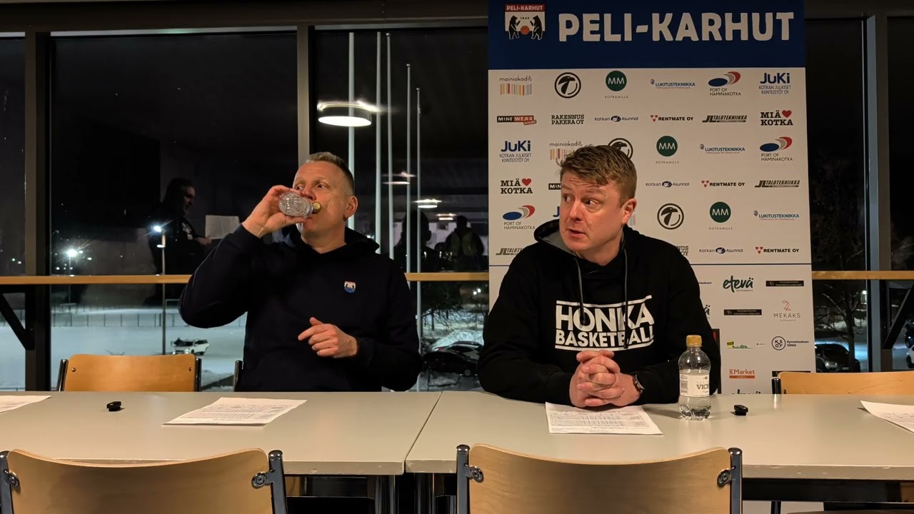 Peli-Karhut - Tapiolan Honka, lehdistötilaisuus 7.2.2026