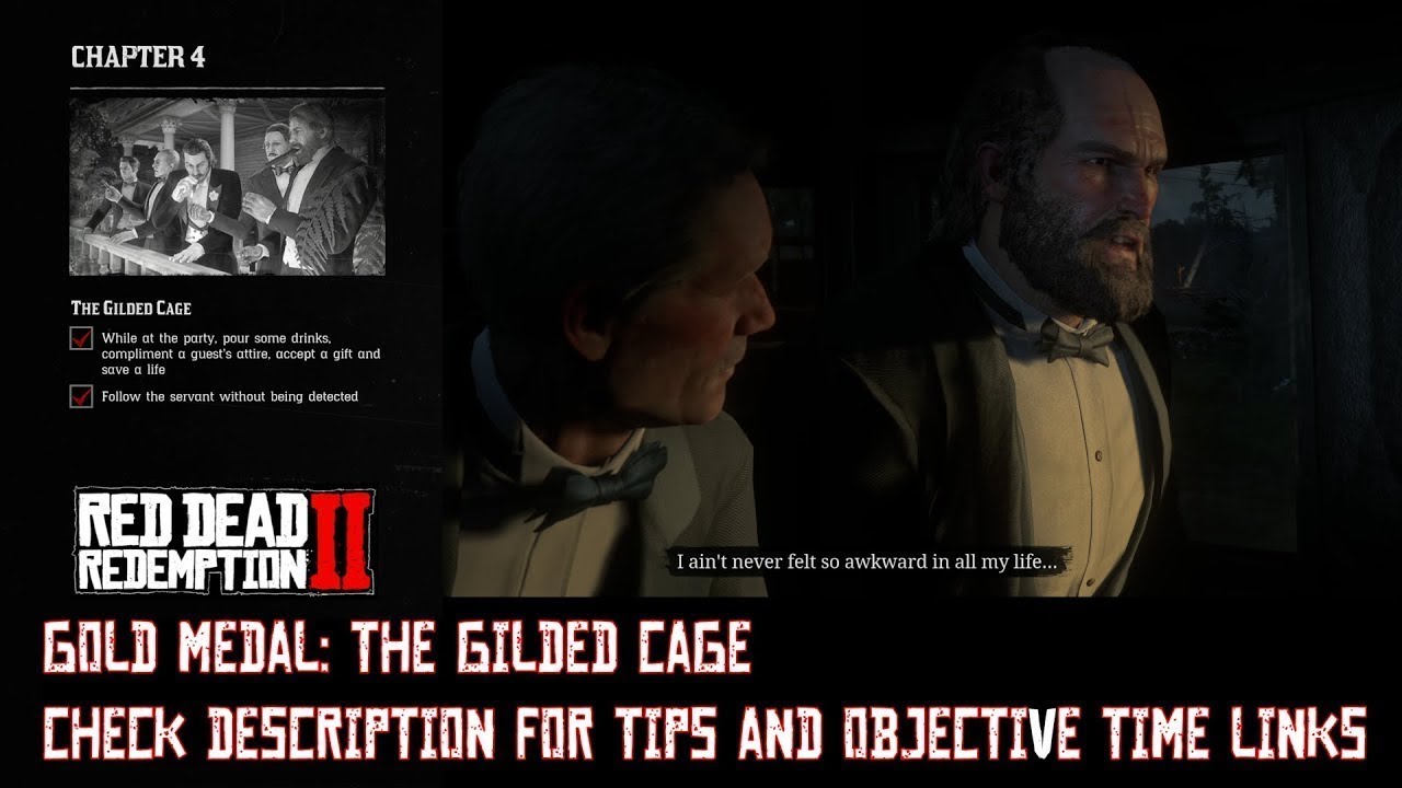 Red Dead Redemption 2 The Gilded Cage Gold Medal 49 4K