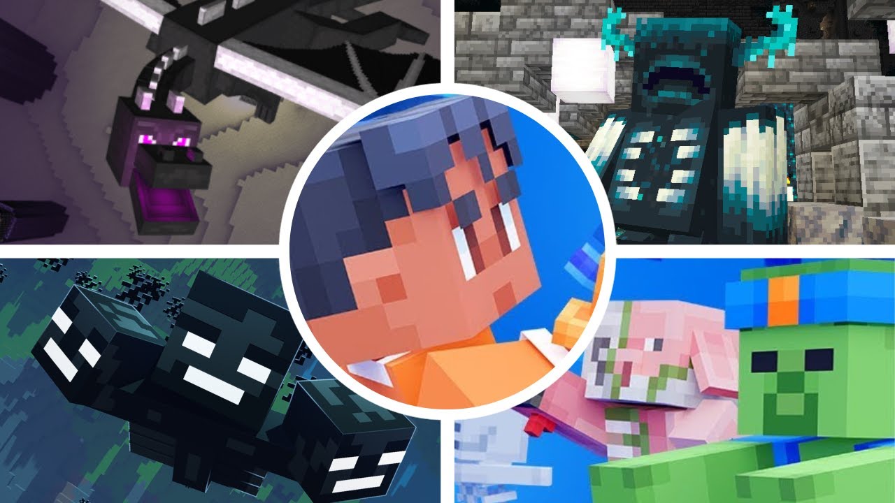 Minecraft x NERF World DLC - All Bosses/All Boss Fights [FREE DLC]