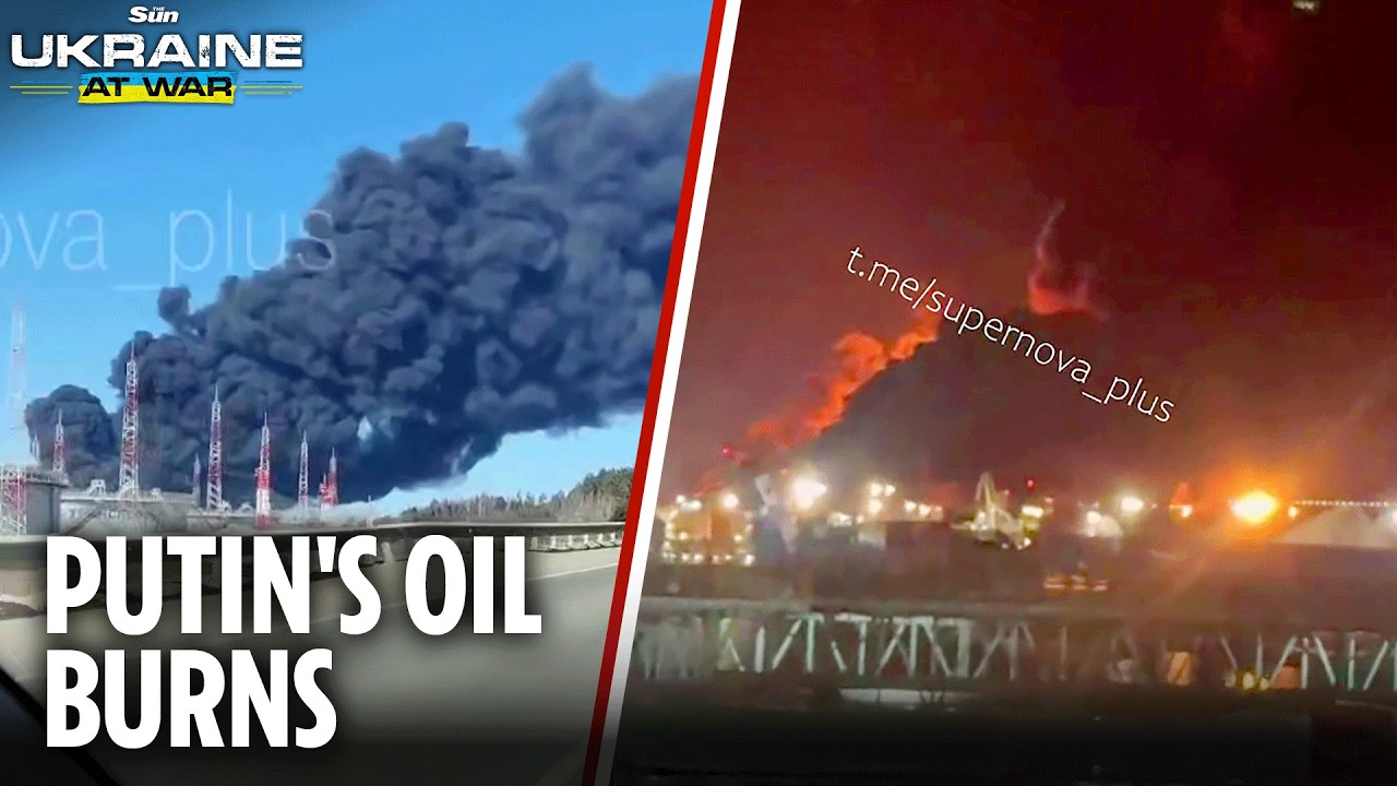 Ukraine POUNDS Russian oil in fifth strike this week crippling Putin&rsquo;s exports