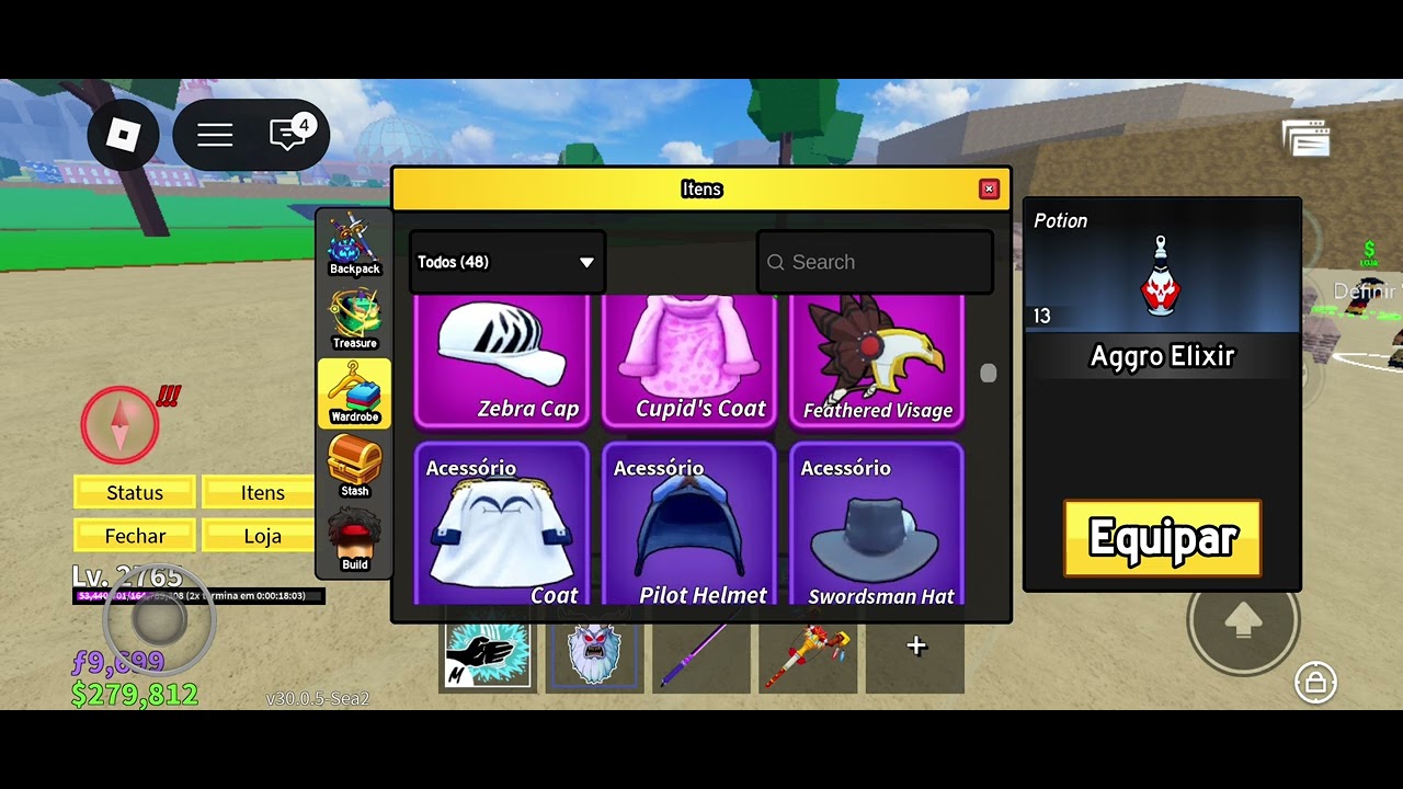 Primeiro vídeo!#inventário#roblox#bloxfruits 