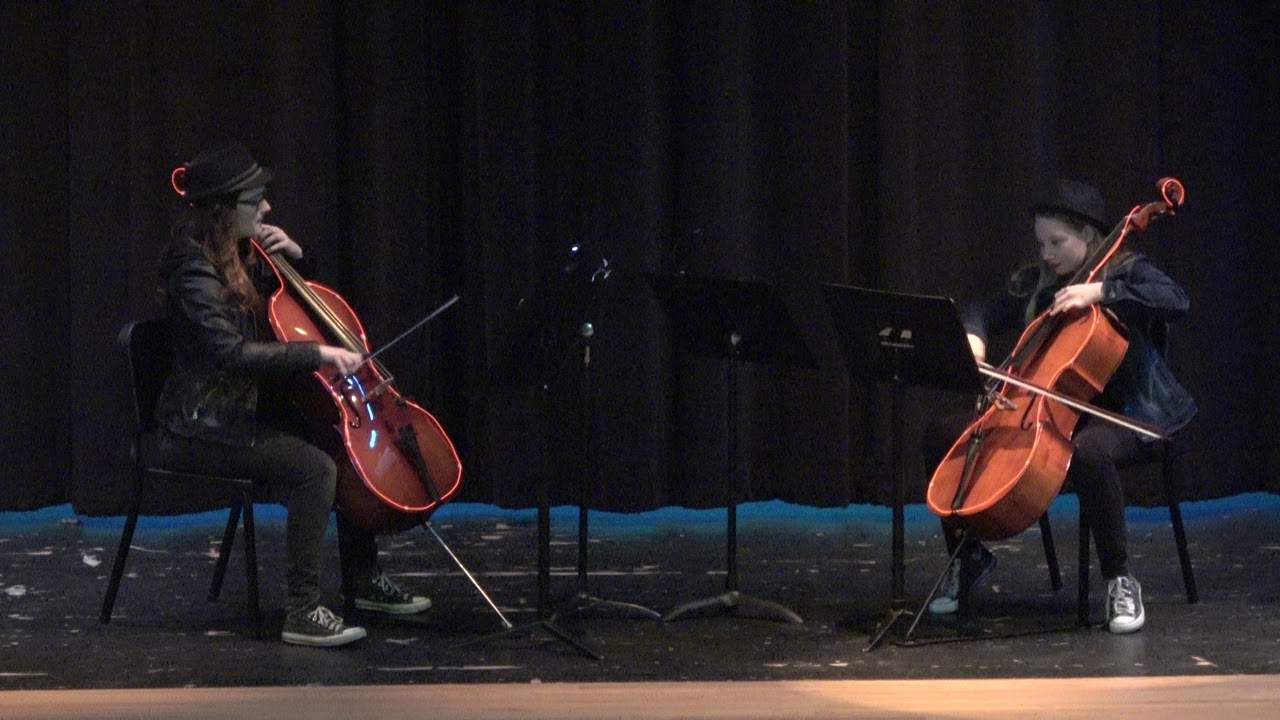 &ldquo;Smooth Criminal&rdquo; (instrument duet)&hellip;.Olivia Brigham & Cassie Hamilton