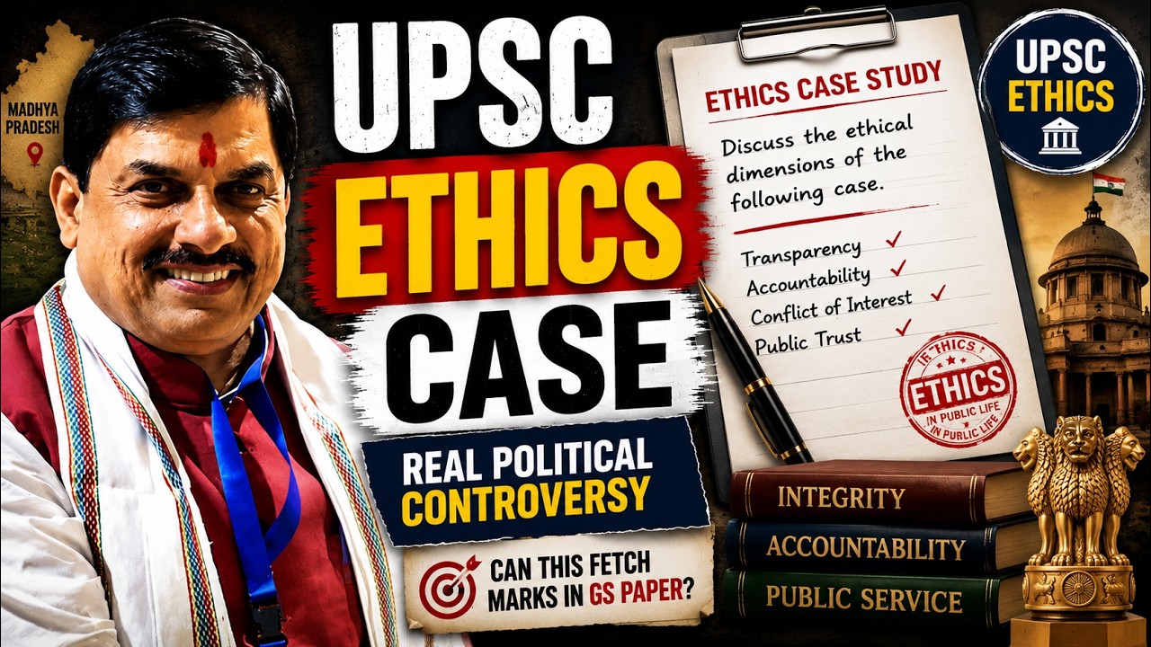 CM Mohan Yadav Family Land Deal Row Explained | UPSC GS4 Ethics Case Study | UPSC Current Affairs