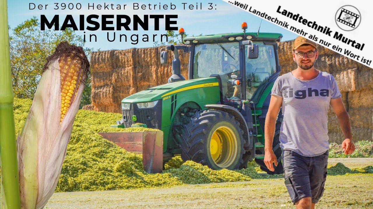 Der 3900 Hektar - Betrieb Teil 3: MAISERNTE in Ungarn | John Deere 6R, 7R, 8R & 9400