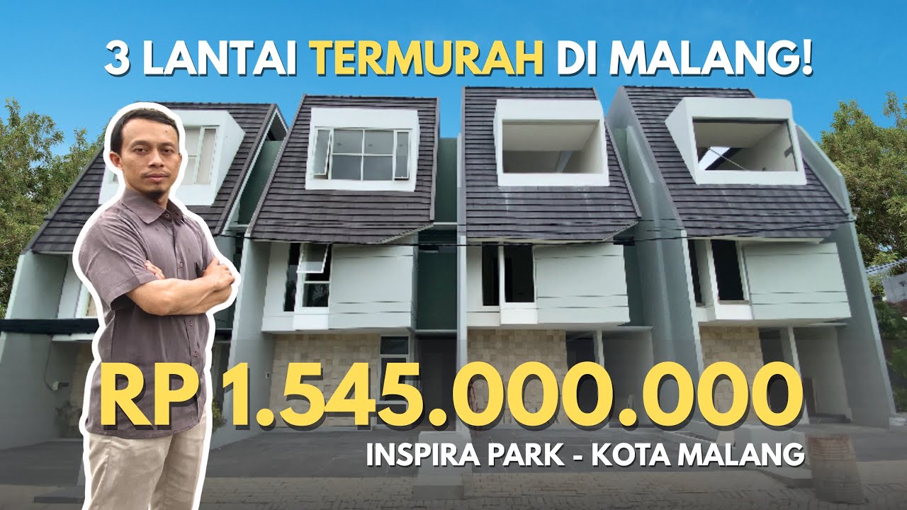 INSPIRA PARK Punya Rumah 3 Lantai Paling Murah di Kota Malang | Fasilitas Terlalu Lengkap | Eps. 004