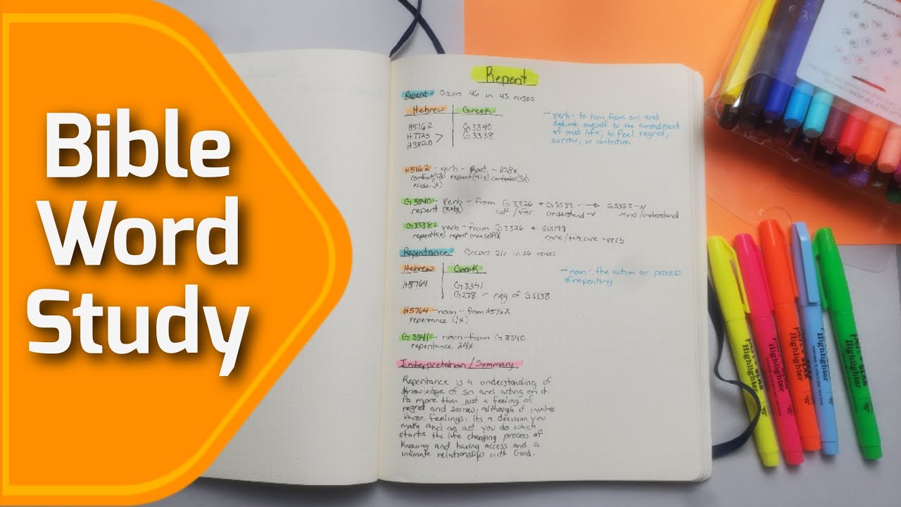 How to do a Bible Word Study