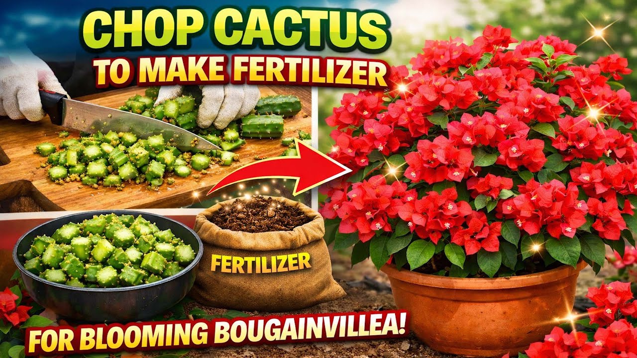 Try using cactus stems as fertilizer for bougainvillea