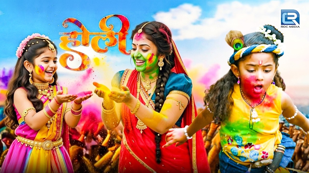 मैया यशोदा के साथ राधा को होली खेलता देख कान्हा भागे दूसरी ओर | Yashomati Maiyaa Ke Nandlala #holi