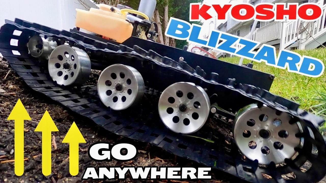 NEW Kyosho Blizzard Tracked Nitro Vehicle - Real Vintage RC Review (nothing else like this WOW)