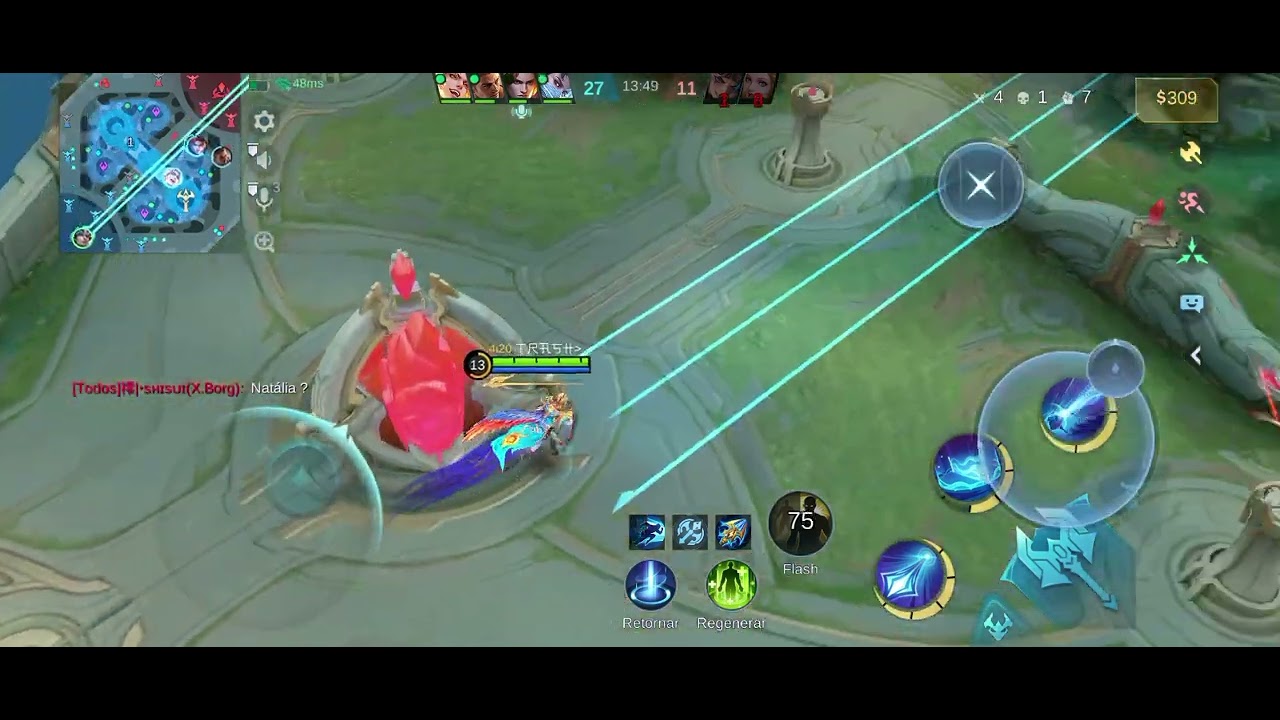 Xavier e bom? Skin colector (Game play de Xavier) #mobilelegends 
