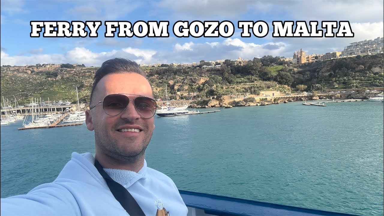 Live On a ferry from Gozo to Malta
